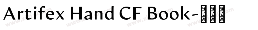 Artifex Hand CF Book字体转换